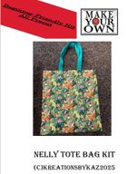Make your own Nelly  tote bag kit pre-cut or Pattern