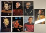 STAR TREK - Set of SEVEN Various 6”x4” Postcards (TNG / ST:VI / Generations)