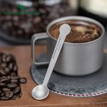 Pure Titanium Mini Spoon - Coffee, Tea, Seasoning,  Coffee Stirring Spoon, mini