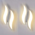 2X Modern LED Wall Light 12W Creative Wall Lamp Warm White Indoor Sconce Bedroom