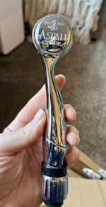 Aspall Cider Beer heavy chrome tap handle home bar man cave 