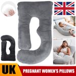 Pregnancy Pillow 59" G Shaped Soft Cushion Maternity Support for Pregnant Women