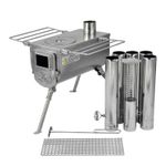 Winnerwell Woodlander Wood Burning Camping Stove | Portable | Stainless steel