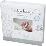 Baby First Photo Album 4x6" White Unisex 200 Memo Photos Christening Gift