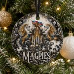 Newcastle United Christmas Ornament | Magpies Football Fan Gift Ceramic