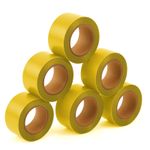 SINGHAL 5 Pack Yellow Flagging Tape 1″ × 150 ft Survey & Marking Tape