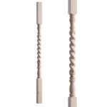 Stair Spindle Rope Twist Spindle 41mm Pine Oak 900mm 1100mm