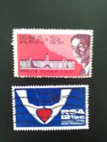 SOUTH AFRICA USED STAMPS 1969 WORLDS FIRST  HEART TRANSPLANT SG280-1.