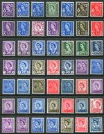 GB 1958-1969 Regionals  - 49x different pre-decimal Regional stamps MNH (R143)