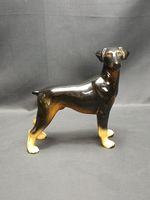 Vintage Coopercraft Doberman Dog Figurine Made in Staffordshire England 1970s