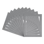 PROCUT Pack of 10 Photo Picture Mid Grey Mount Frame Mount Various Size A2 A3 A4