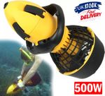 500W Electric Sea Scooter Dual Speed Underwater Propeller Diving Pool Scooter UK