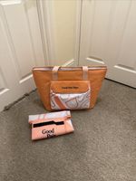 Good Pair Days Orange Cooler Bag Insulated - Includes Matching Picnic Blanket