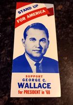 Old Vintage Pamplet Stand Up For America George C. Wallace For President 1968