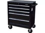 Halfords 5 Drawer Tool Cabinet 679 x 689 x 461mm Max 125kg - Black {Marked}