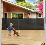 400cm Retractable Gates Extra Wide 105cm For Baby And Dogs Indoors Outdoors