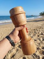 Handmade Iraqi Kasour Drum Wooden Percussion Instrument Traditional Arabic Folk