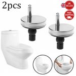 2X Toilet seat Fixings Quick Release Ancable Universal Toilet Seat Top Fittings