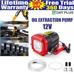 Electric Car Diesel Engine Oil Change Transfer Extractor Suction Syphon Pump 12V