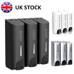 Soap Dispenser Wall Mounted Liquid Bathroom Hand Soap Shower Gel Shampoo UK