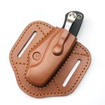 Custom leather sheath For Spyderco Paramilitary 2 DIY Knife Case Cover Replace