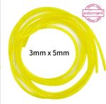 3mm id x 5mm od x 600mm Fuel Pipe Fits Most Strimmers, Chainsaws etc. (Yellow) 