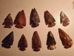 10 arrowheads 5-6 cm B-Stock arrowheads punta freccia flecha