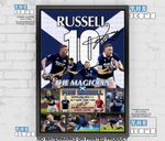 Finn Russell Scotland Rugby memorabilia signed A4/A3 #335