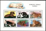 Antigua 1997 - Dogs Puppies - Sheet of 6 Stamps - Scott #2103 - MNH