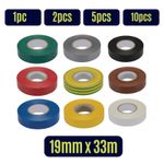 PVC Electrical Insulating Tape Flame Retardent Coloured Insulation Tape 19mmx33m