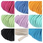 40 COLOURS Cotton Cord 5mm Cord Cotton String Sold By The Metre Many Colours