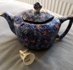 Vintage Ringtons Hector Blue Chintz Maling Replica Teapot new in box