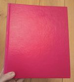 FOOTBALL PROGRAMME BINDER   (30 Pocket)  Dj Bookbinders RED 
