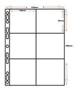 5 x 6 POCKET BEER MAT / CIGARETTE CARD POLYPROPYLENE A4 STORAGE SLEEVES