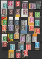 PRESTIGE BOOK STAMPS. U3060 TO U3157, BASIC SET OF 38 AS SHOWN & LISTED. UN/MINT