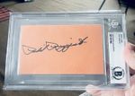 Phil Scooter Rizzuto Autographed Auto Index Card Certified BGS Beckett Yankees 