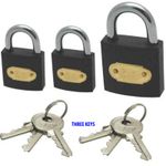 BOXED WATERPROOF HEAVY DUTY HIGH QUALITY METAL SECURITY PADLOCK INDOOR/OUTDOOR