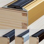 900mm x 46mm x 30mm, ANODISED ALUMINIUM ANTI NON SLIP STAIR EDGE NOSING TRIM A38