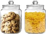 WDOPEN Glass Cookie Jar Large Glass Jars with Lids, Airtight Storage Clear Cont