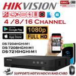 HIKVISION DVR 4 8 16 CHANNEL TURBO HD 1080P 2MP HDMI VGA CCTV VIDEO RECORDER