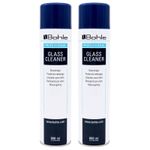 Bohle Professional Glass Cleaner 600ml Twin Pack Streak Free Aerosol Spray