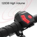USB Rechargeable Bike Super Loud Horn Ring Bell Alarm Handlebar Bicycle Cycling