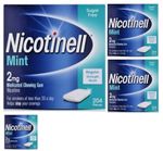 Nicotinell 2mg Mint Nicotine Gum 816 Pieces (4 x 204) Stop Smoking Aid