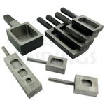 Ingot mould sizes 25,50,100,500gms - 2 kilos casting steel biscuit type Tool