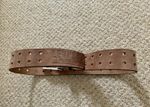 Levi’s Genuine Leather Belt Brown Embossed 28/70 Made In USA Vintage 90s