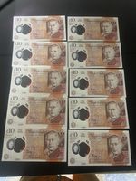 10 GBP REPLICA MONEY 10x BANK NOTES - UK POUNDS, CASH FOR MOVIES  PRANKS