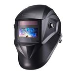 Auto Darkening Welding Helmet Pro Std DIN 3 4-8 9-13 Solar Power Extra Lens