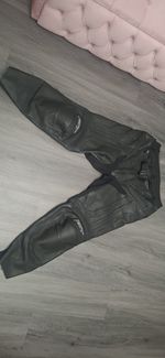 RST Motorcycle Leather Pants Pro Series Airbag Black Size 40