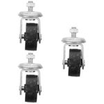 3Pcs Durable Metal Horizontal Jack Casters for Garage Floor Jack Replacement