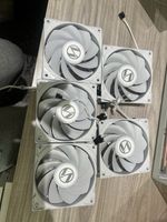 Lian Li White 120mm Case Fans x5
